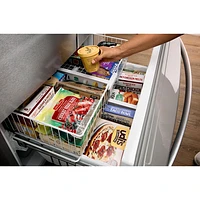 Whirlpool 36" 24.7 Cu. Ft. French Door Refrigerator with Water & Ice Dispenser (WRFF3436RZ) - Stainless Steel