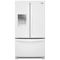 Whirlpool 36" 24.7 Cu. Ft. French Door Refrigerator with Water & Ice Dispenser (WRFF3436RW) - White