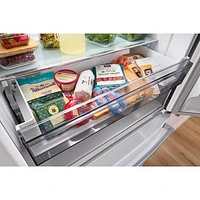 Réfrigérateur deux portes 20 pi³ 36 po avec distributeur d'eau de KitchenAid (KRFC136RWH) - Blanc