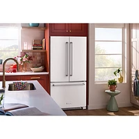 Réfrigérateur deux portes 20 pi³ 36 po avec distributeur d'eau de KitchenAid (KRFC136RWH) - Blanc