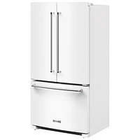 Réfrigérateur deux portes 20 pi³ 36 po avec distributeur d'eau de KitchenAid (KRFC136RWH) - Blanc