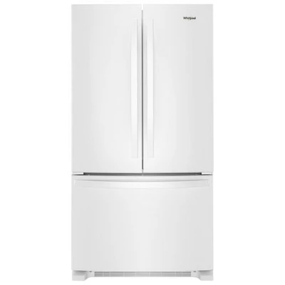 Réfrigérateur à deux portes 25,2 pi³ 36 po de Whirlpool (WRFF3036RW) - Blanc