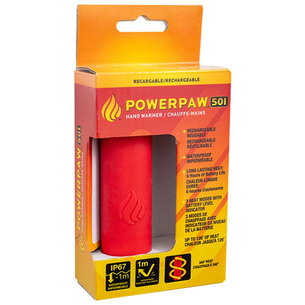 Panther Vision POWERPAW 501 Rechargeable Electric Hand Warmer - Red