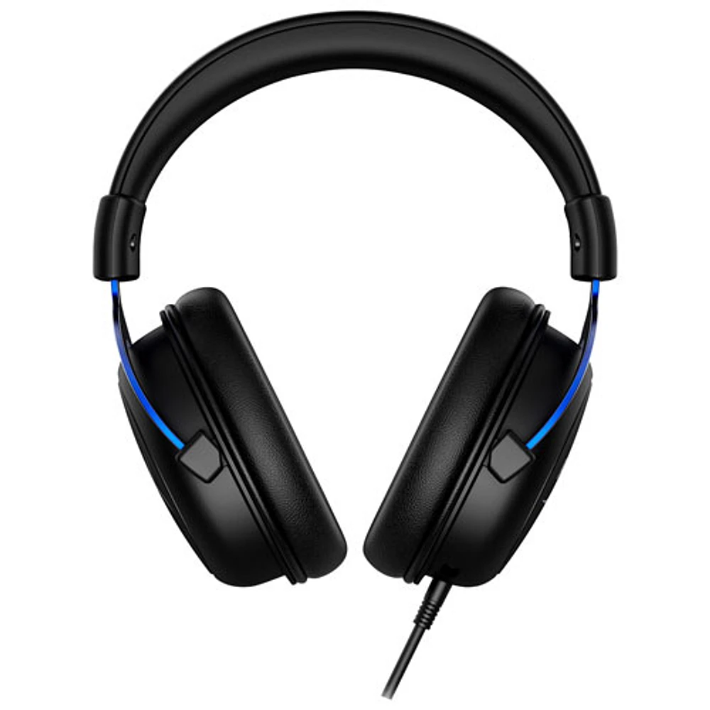 Casque de jeu à suppression du bruit Cloud de HyperX pour PS5/PS4 - Noir/Bleu