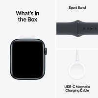 Freedom Mobile Apple Watch SE (GPS+Cellular) 44mm Midnight Aluminum Case w/Midnight Sport Band-S/M-Monthly Tab Payment
