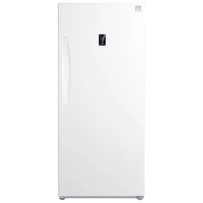 Congélateur/réfrigérateur vertical convertible de 14 pi³ avec éclairage DEL prêt pour le garage de Kenmore (KKUF14-W) - Blanc