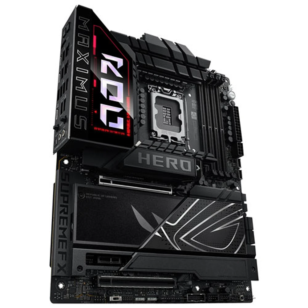 Carte mère ROG MAXIMUS Z890 HERO Wi-Fi ATX DDR5 d'ASUS avec LGA 1851 d'Intel pour processeurs Core Ultra d'Intel (série 2)