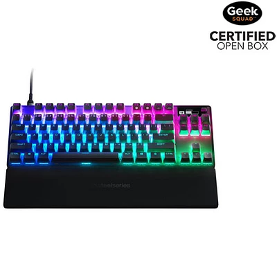 Boîte ouverte - Clavier de jeu ergonomique mécanique rétroéclairé Apex Pro sans pavé numérique de SteelSeries