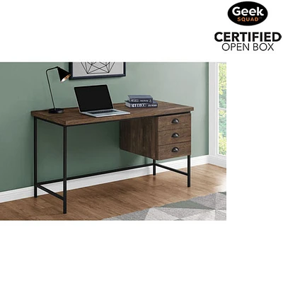 Boîte ouverte - Bureau d'ordinateur contemporain avec tiroirs de Monarch