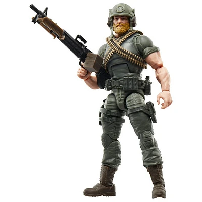 G.I. Joe Classified Series: Figurine d'action de Craig « Rock 'N Roll » McConnel avec emballage à carte au dos rétro