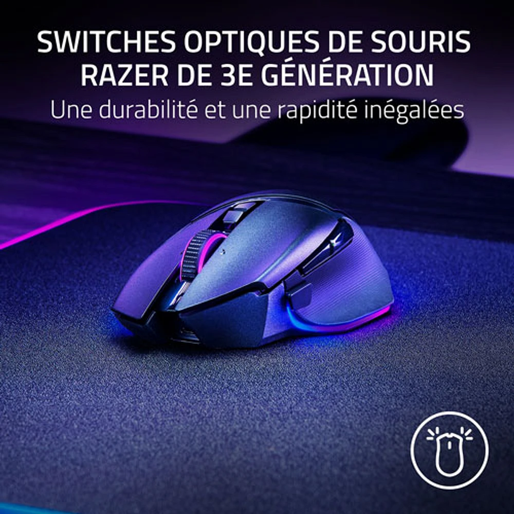 Souris de jeu sans fil de 35 000 ppp Basilisk V3 Pro de Razer