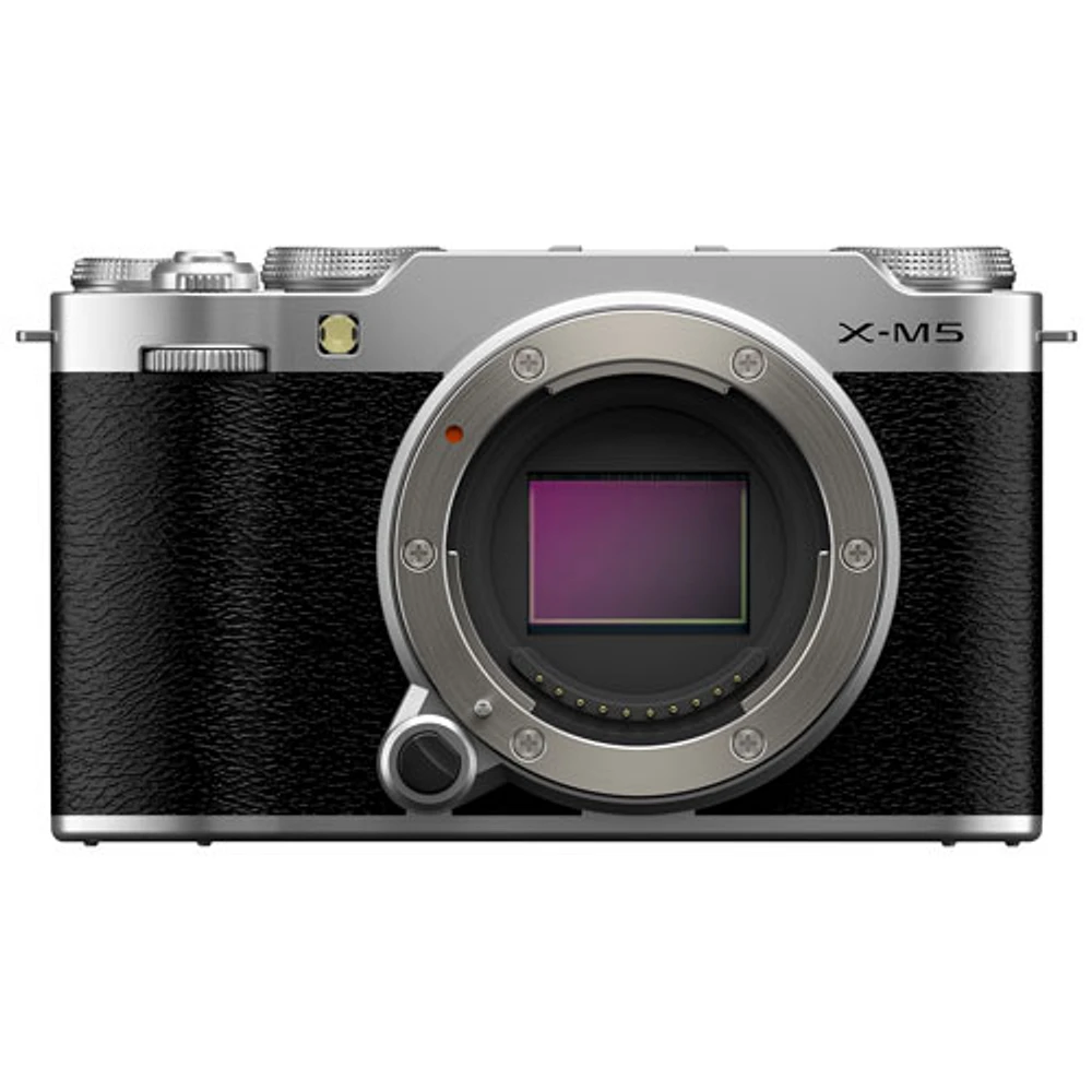 Appareil photo sans miroir X-M5 de Fujifilm (boîtier seulement) - Argenté
