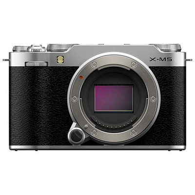 Appareil photo sans miroir X-M5 de Fujifilm (boîtier seulement) - Argenté