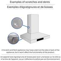 Open Box - Whirlpool 30" Under Cabinet Range Hood (WVU17UC0JS) - Stainless Steel - Scratch & Dent