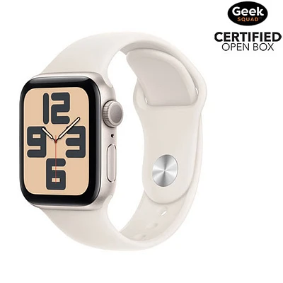 Boîte ouverte - Apple Watch SE (GPS) avec boîtier de 40 mm en aluminium Comète et bracelet sport Comète