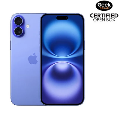 Boîte ouverte - iPhone 16 Plus de 128 Go d'Apple - Bleu outremer - Déverrouillé