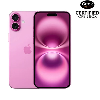 Boîte ouverte - iPhone 16 Plus de 128 Go d'Apple - Rose - Déverrouillé