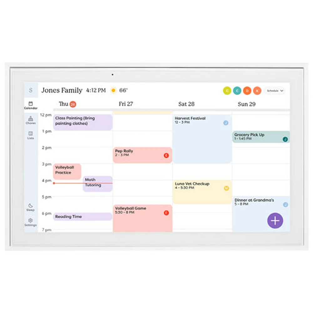 Skylight 15" Touchscreen Calendar Smart Display - White