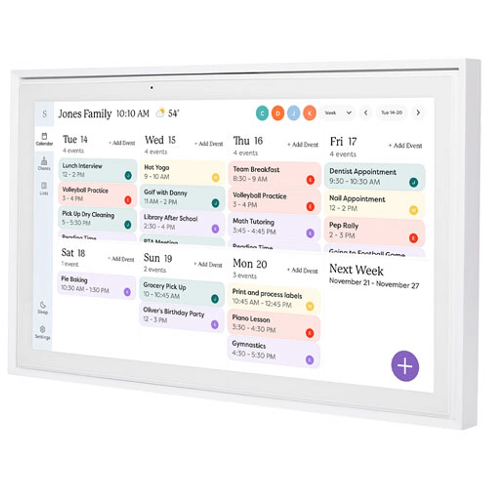 Skylight 15" Touchscreen Calendar Smart Display - White