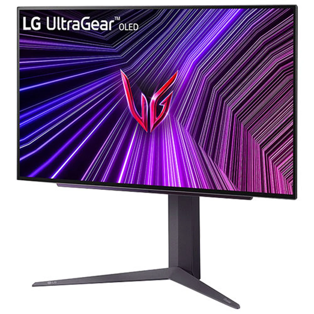 Moniteur de jeu FreeSync UltraGear de 27 po G-Sync DEL DELO QHD 240 Hz 0,03 ms gris à gris de LG (27GS93QE-B) - Gris violet