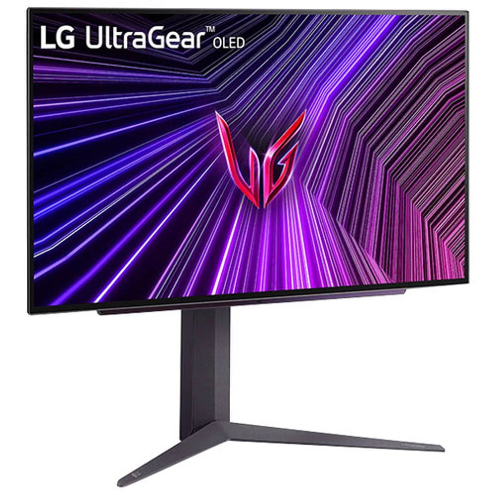 Moniteur de jeu FreeSync UltraGear de 27 po G-Sync DEL DELO QHD 240 Hz 0,03 ms gris à gris de LG (27GS93QE-B) - Gris violet