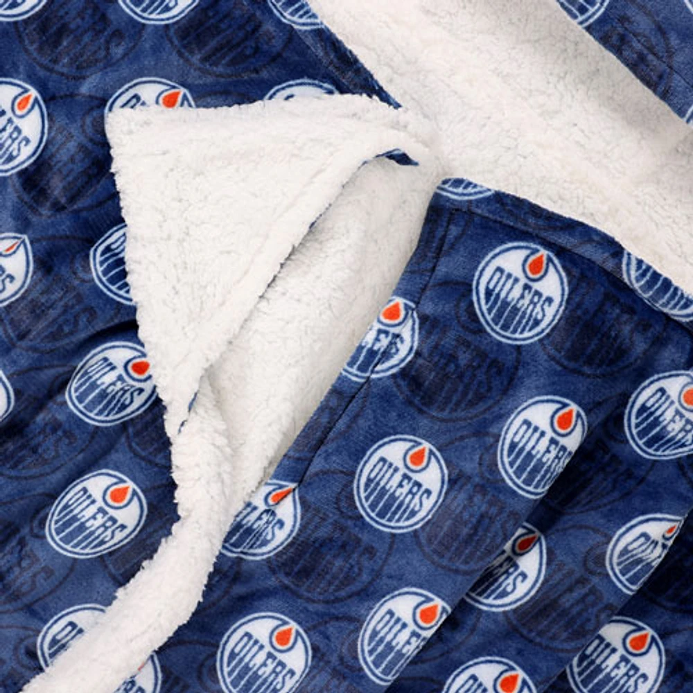 Jeté à capuchon de la LNH - 50 x 70 po - Oilers d'Edmonton