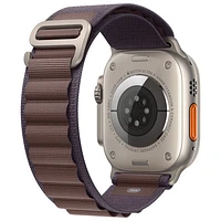Apple Watch Ultra 2 (GPS + Cellular) avec boîtier de 49 mm en titane et bracelet alpin indigo par Koodo - Grand 165-210 mm - Paiement Balance mensuel