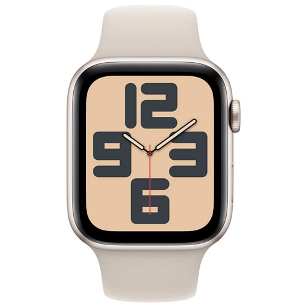 Apple Watch SE (GPS + cellulaire) de 44 mm avec boîtier en aluminium comète et bracelet sport comète par Koodo - Moyen/Grand - Paiement Balance mensuel