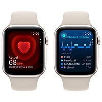 Apple Watch SE (GPS + cellulaire) de 44 mm avec boîtier en aluminium comète et bracelet sport comète par Koodo - Moyen/Grand - Paiement Balance mensuel
