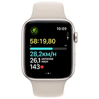 Apple Watch SE (GPS + cellulaire) de 44 mm avec boîtier en aluminium comète et bracelet sport comète par Koodo - Moyen/Grand - Paiement Balance mensuel
