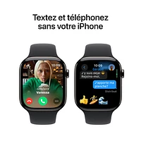 Koodo Apple Watch Series 10 (GPS + Cellular) 46mm Slate Titanium Case with Black Sport Band - / Medium