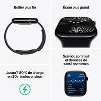 Koodo Apple Watch Series 10 (GPS + Cellular) 46mm Gold Titanium Case with Starlight Sport Band - / Medium