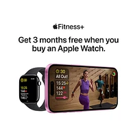 Koodo Apple Watch SE (GPS + Cellular) 44mm Silver Aluminum Case with Denim Sport Band - Medium/Large - Monthly Tab Payment