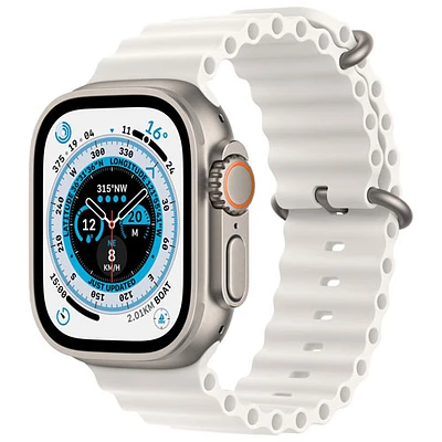 Koodo Apple Watch Ultra (GPS + Cellular) 49mm Titanium Case with Ocean Band