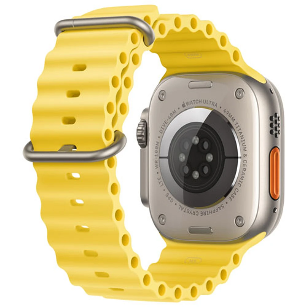 Koodo Apple Watch Ultra (GPS + Cellular) 49mm Titanium Case with Yellow Ocean Band - Monthly Tab Payment