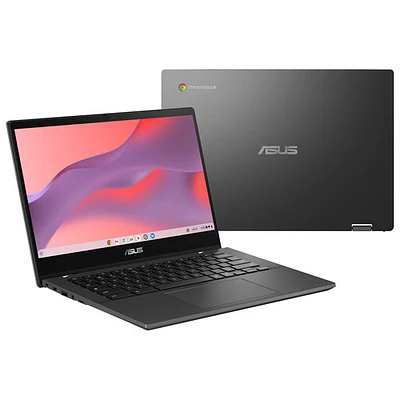 Chromebook 2-en-1 à écran tactile de 14 po CM14 Flip d'ASUS - Gris gravité (Kompanio 520 de MediaTek/RAM 8 Go/SSD 128 Go)