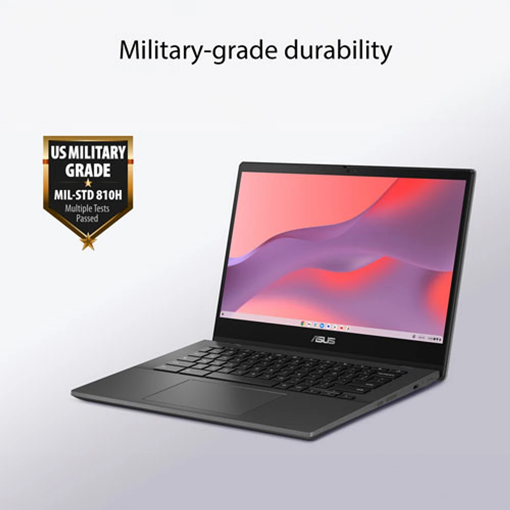 Chromebook 2-en-1 à écran tactile de 14 po CM14 Flip d'ASUS - Gris gravité (Kompanio 520 de MediaTek/RAM 8 Go/SSD 128 Go)