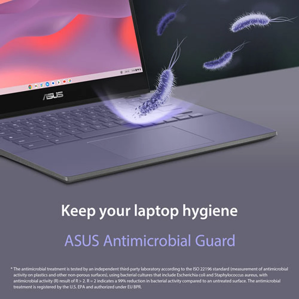 Chromebook 2-en-1 à écran tactile de 14 po CM14 Flip d'ASUS - Gris gravité (Kompanio 520 de MediaTek/RAM 8 Go/SSD 128 Go)