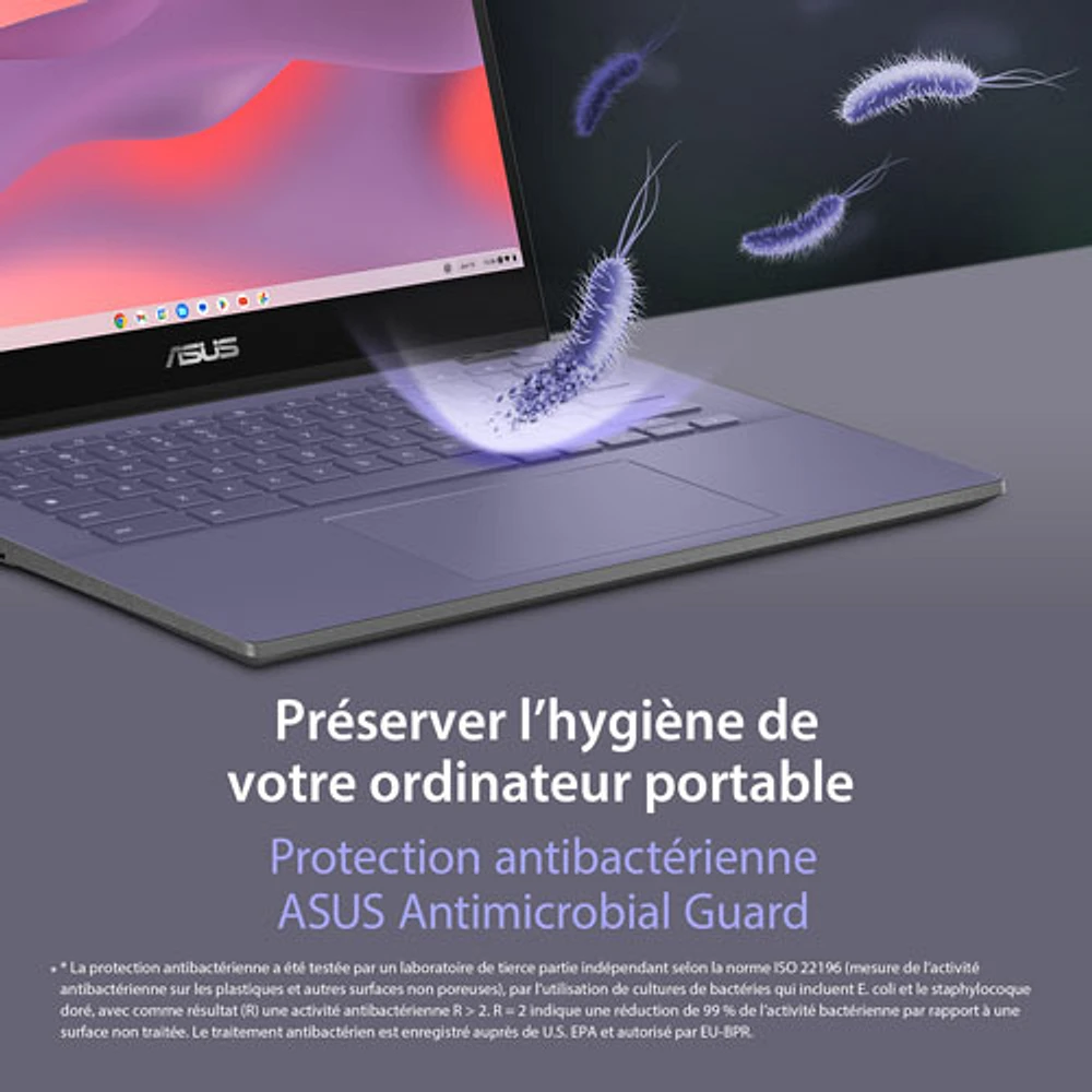 Chromebook 2-en-1 à écran tactile de 14 po CM14 Flip d'ASUS - Gris gravité (Kompanio 520 de MediaTek/RAM 8 Go/SSD 128 Go)