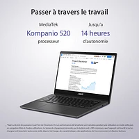 ASUS CM14 Flip 14" Touchscreen 2-in-1 Chromebook - Gravity Grey (MediaTek Kompanio 520/8GB RAM/128GB SSD)