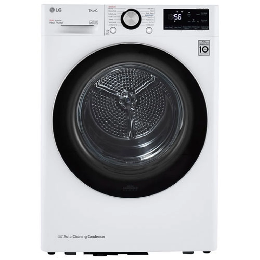 Boîte ouverte - Sécheuse électrique de 4,2 pi³ de LG (DLHC1455W) - Blanc