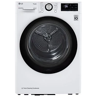Boîte ouverte - Sécheuse électrique de 4,2 pi³ de LG (DLHC1455W) - Blanc