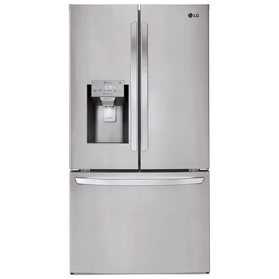 Open Box - LG 36" 26.2 Cu Ft French Door Refrigerator (LFXS26973S) -Smudge Resistant SS