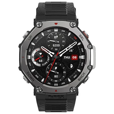 Montre intelligente d'extérieur Bluetooth de 48 mm T-Rex 3 d'Amazfit - Onyx