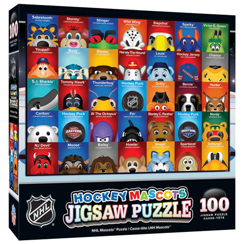 NHL : Mascots - Casse-tête de 100 pièces