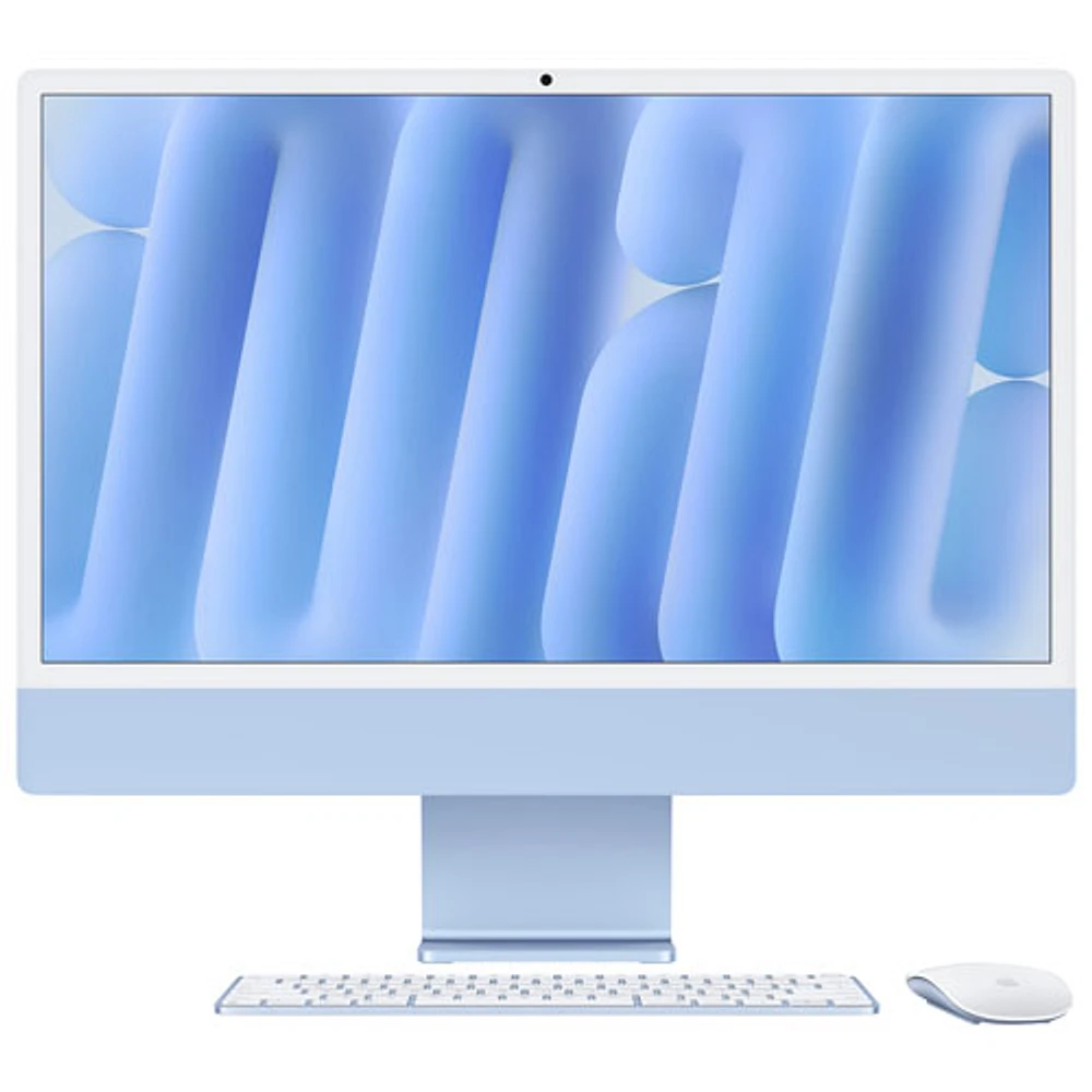 Apple iMac 24" (Fall 2024) - Blue (Apple M4 Chip / 10-Core GPU / 24GB RAM / 512GB SSD) - English