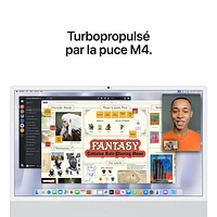 Apple iMac 24" (Fall 2024) - Silver (Apple M4 Chip / 8-Core GPU / 16GB RAM / 256GB SSD) - English