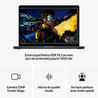 MacBook Pro de 16,2 po d'Apple (automne 2024) - Noir infini (M4 Pro d'Apple/RAM Go/SSD 512 Go