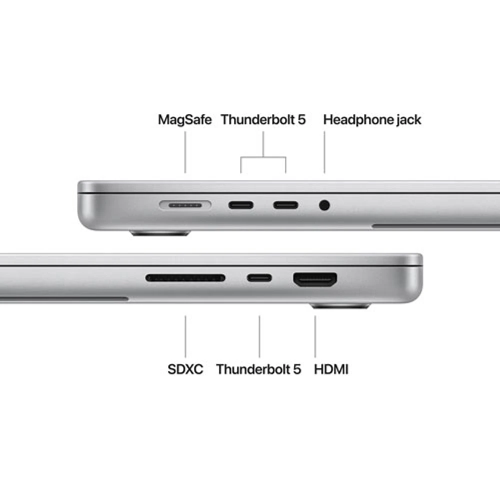 Apple MacBook Pro 16.2" (Fall 2024) - Silver (Apple M4 Pro / 48GB RAM / 512GB SSD) - French