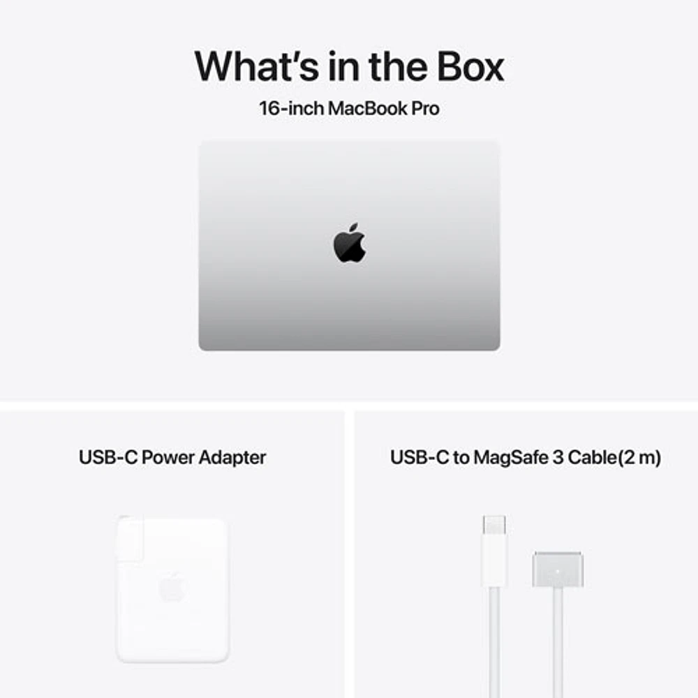 Apple MacBook Pro 16.2" (Fall 2024) - Silver (Apple M4 Pro / 48GB RAM / 512GB SSD) - French
